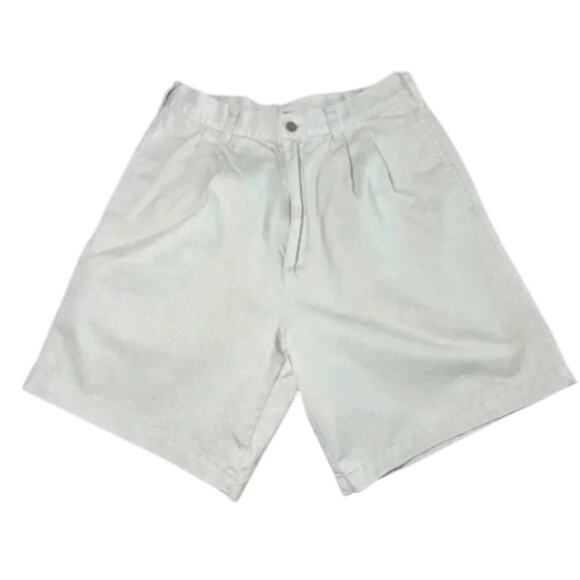 Vintage Chaps Ralph Lauren Pleated Chino Shorts Mens 30 Khaki Beige Classic Fit - Picture 1 of 7